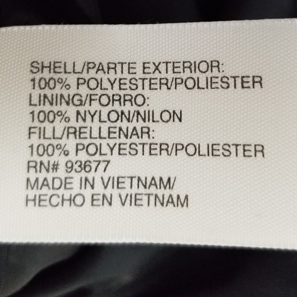 St. John's Bay Black Quilted Winter Jacket Size Large - Picture 7 of 7